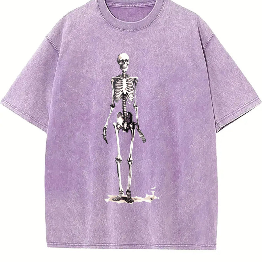 Skeleton 90s Vintage Washed T-Shirt product image 6
