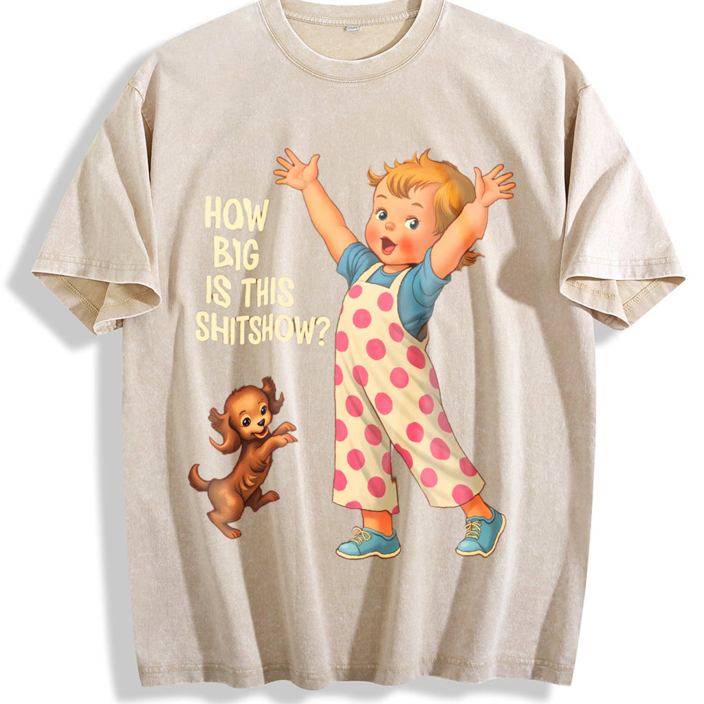 How Big Is This Shitshow Funny Sarcastic Humor Vintage product image 1