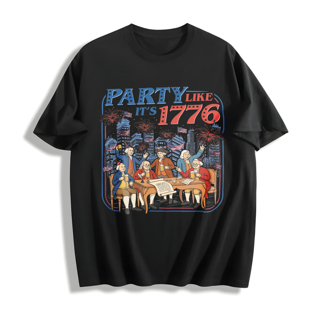 Party Like It's 1776 Cotton T-Shirt product image 1