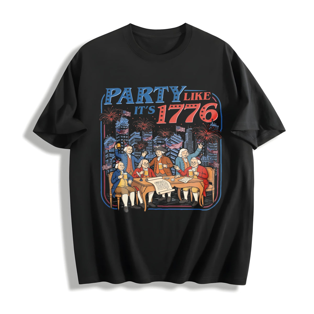 Party Like It's 1776 Cotton T-Shirt product image 1