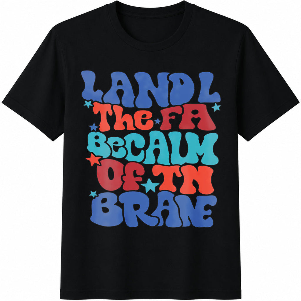 Land Of The Free Because Of Brave Cotton T-Shirt product image 1