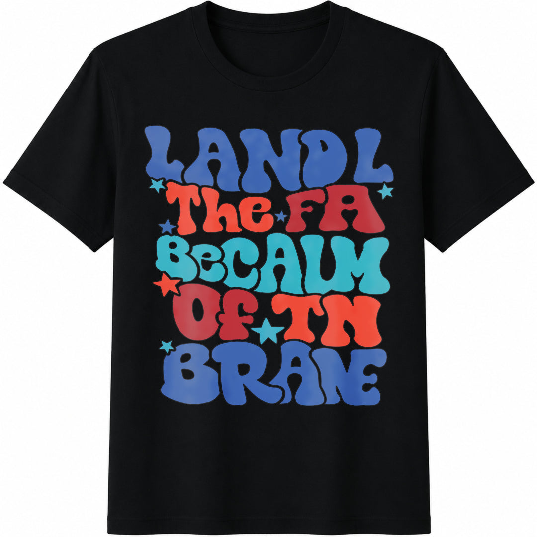 Land Of The Free Because Of Brave Cotton T-Shirt product image 1