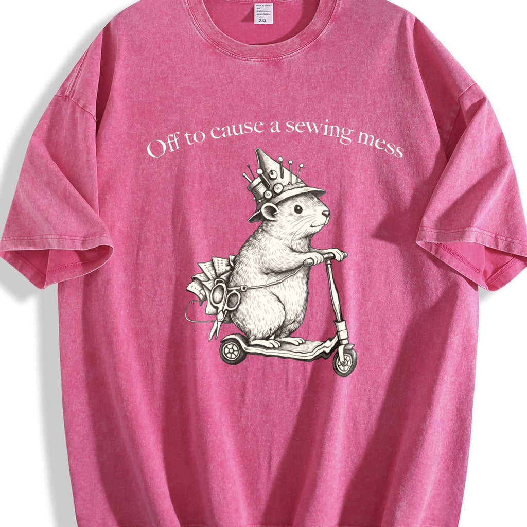 Funny Sewing Vintage Washed T-Shirt product image 7