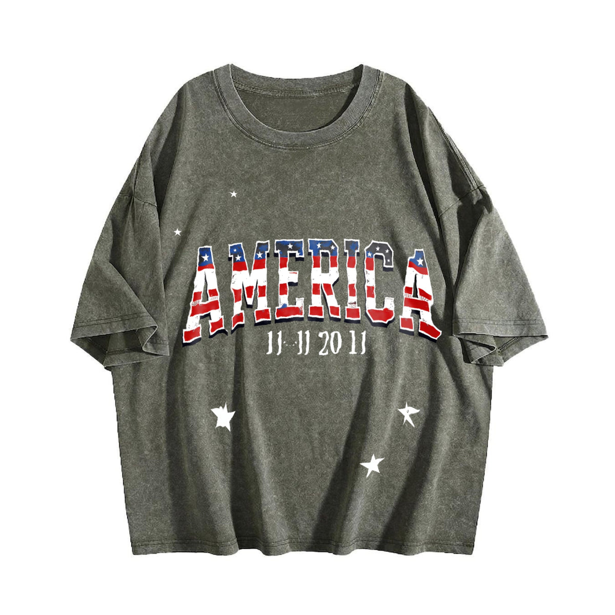 Revival Enthusiast Ink With Flag Motif Feel Vintage Washed product image 4