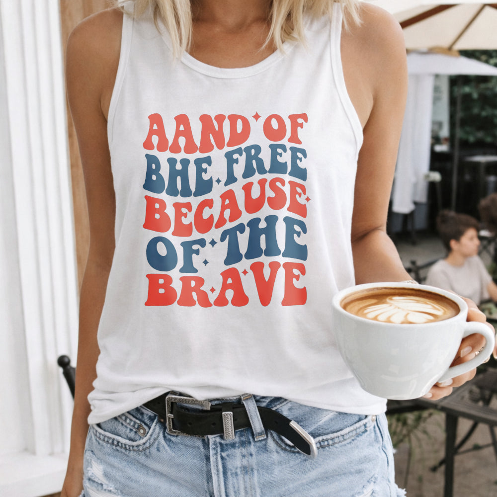 Land Of The Free Because Of The Brave Women's Tank Top
