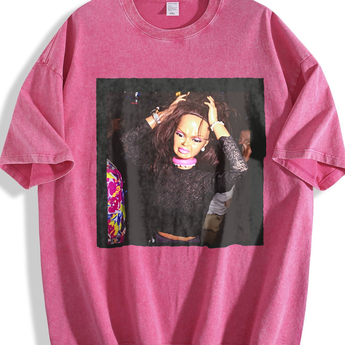 Frustrated Doll with Hands on Head Vintage Washed T-Shirt product image 7