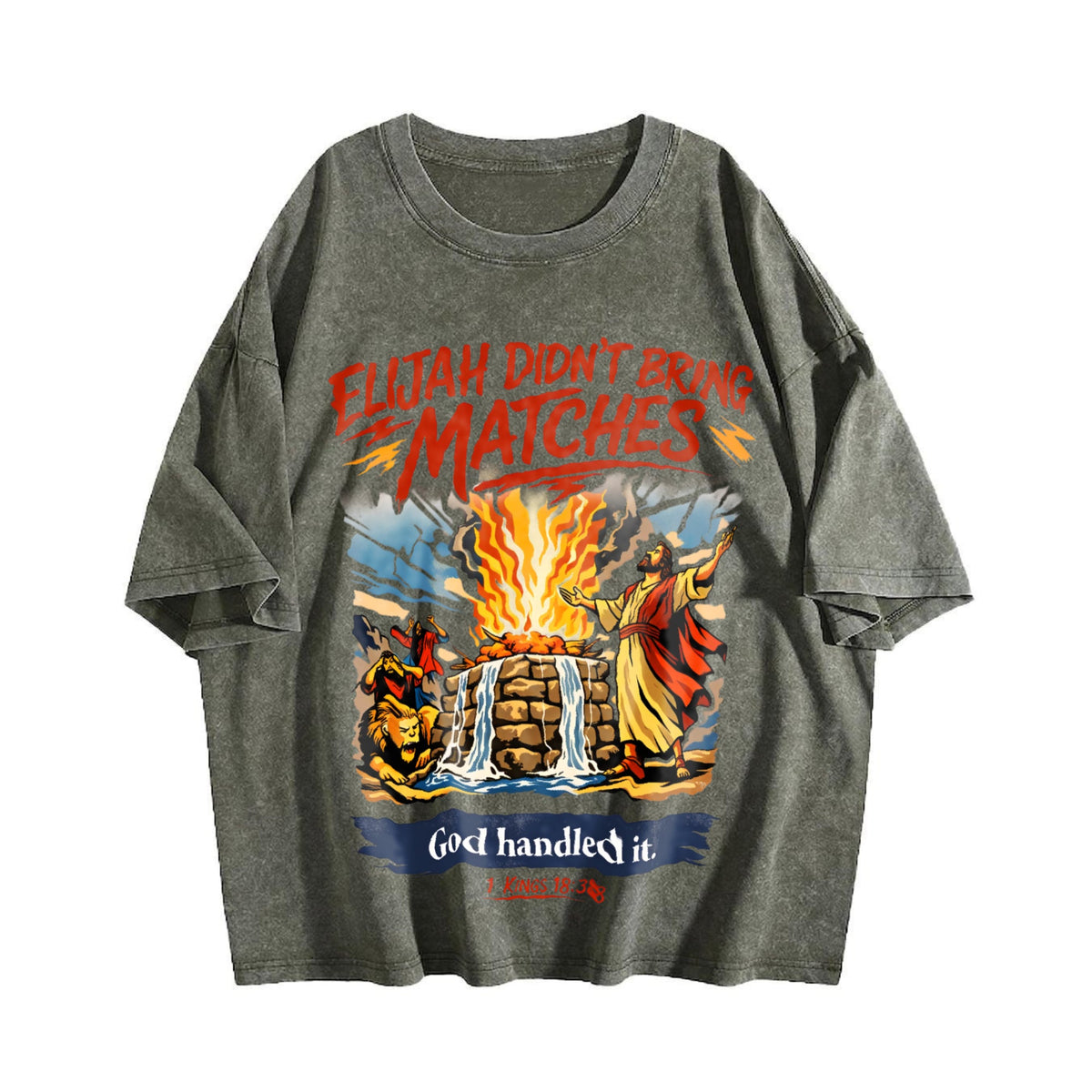 Elijah Didn't Bring Matches : Funny Christian Vintage product image 4
