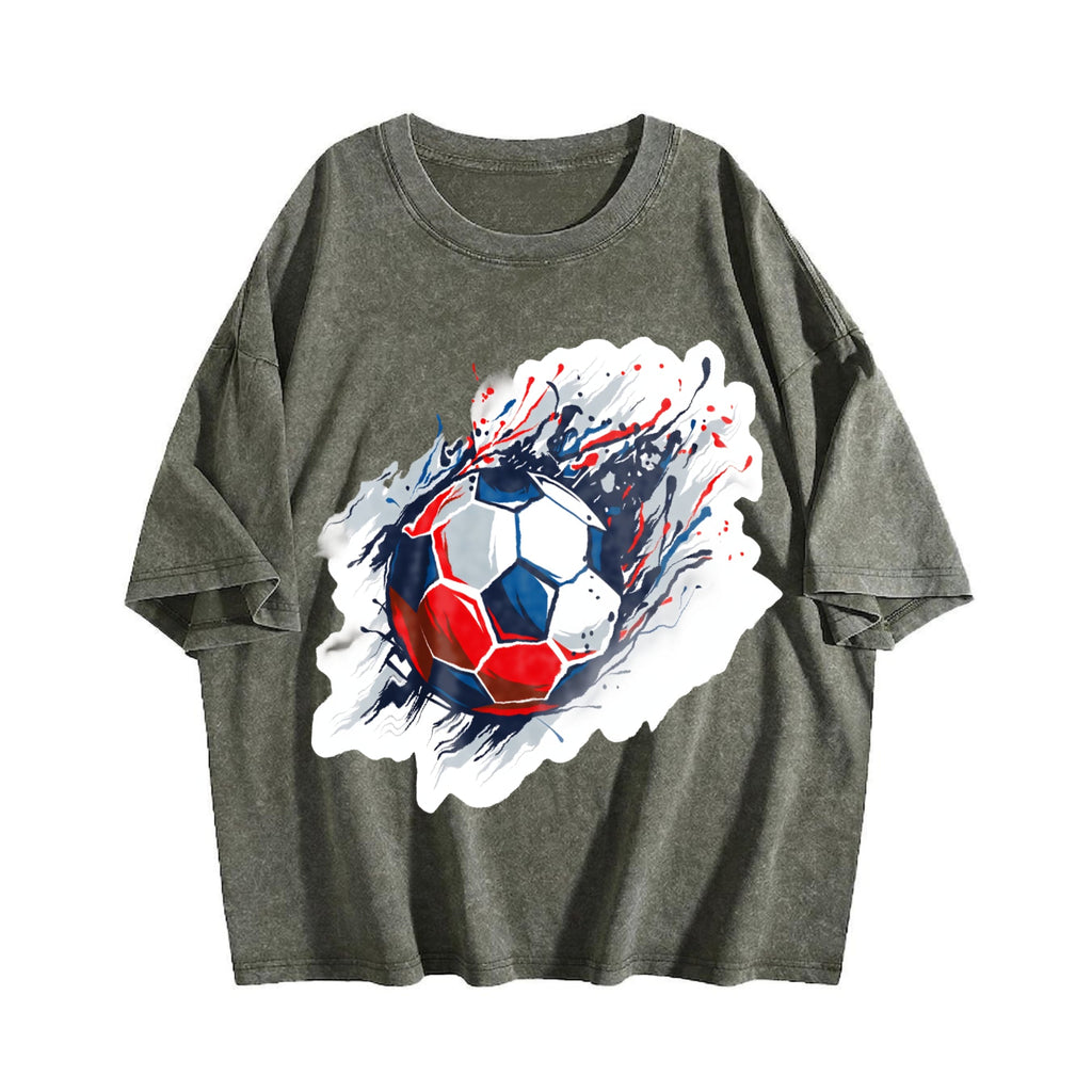 Global Soccer Fan Vintage Washed T-Shirt product image 4