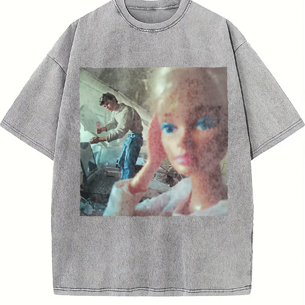 Doll at the Laundromat Vintage Washed T-Shirt product image 5