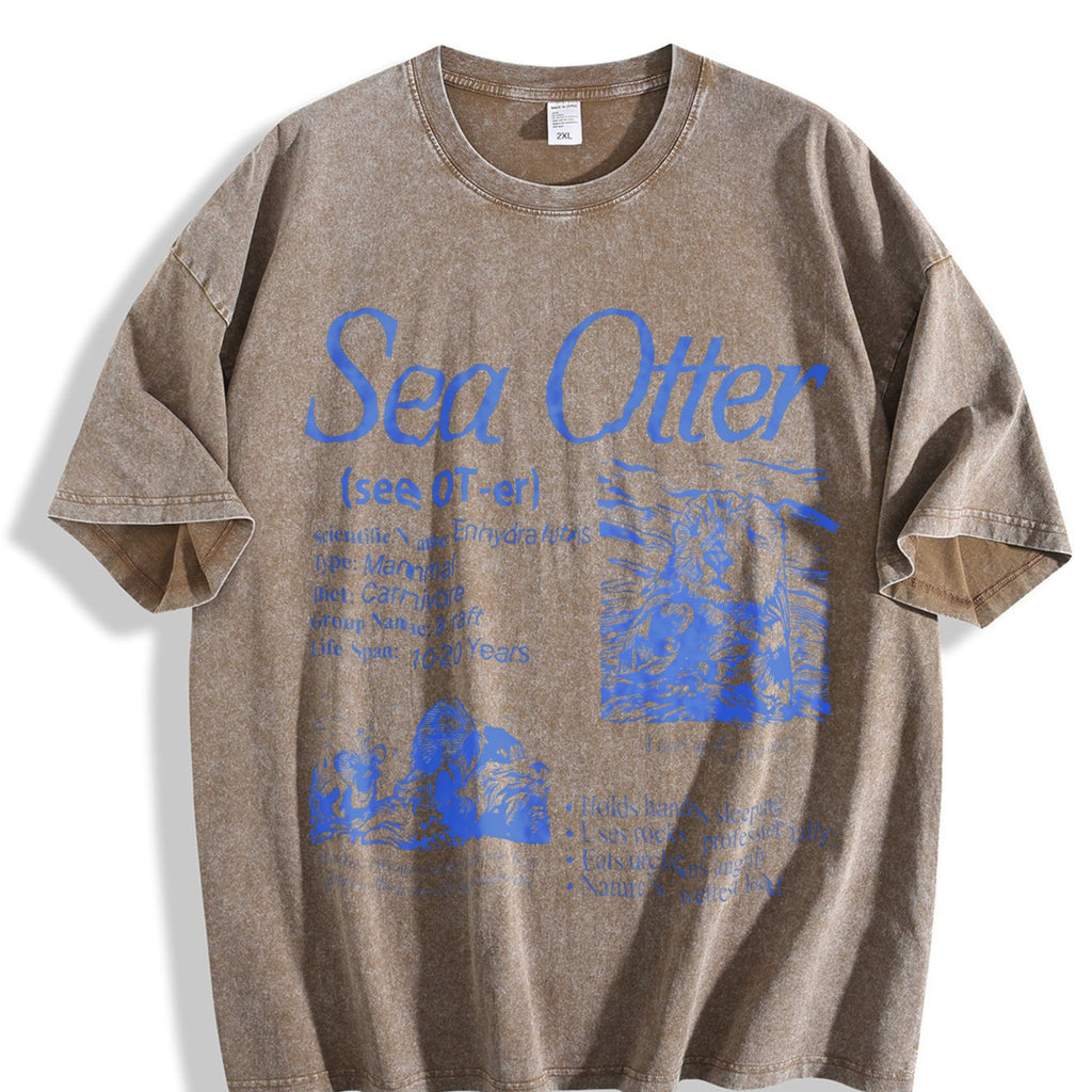 Sea Otter 90s Vintage Washed T-Shirt product image 3