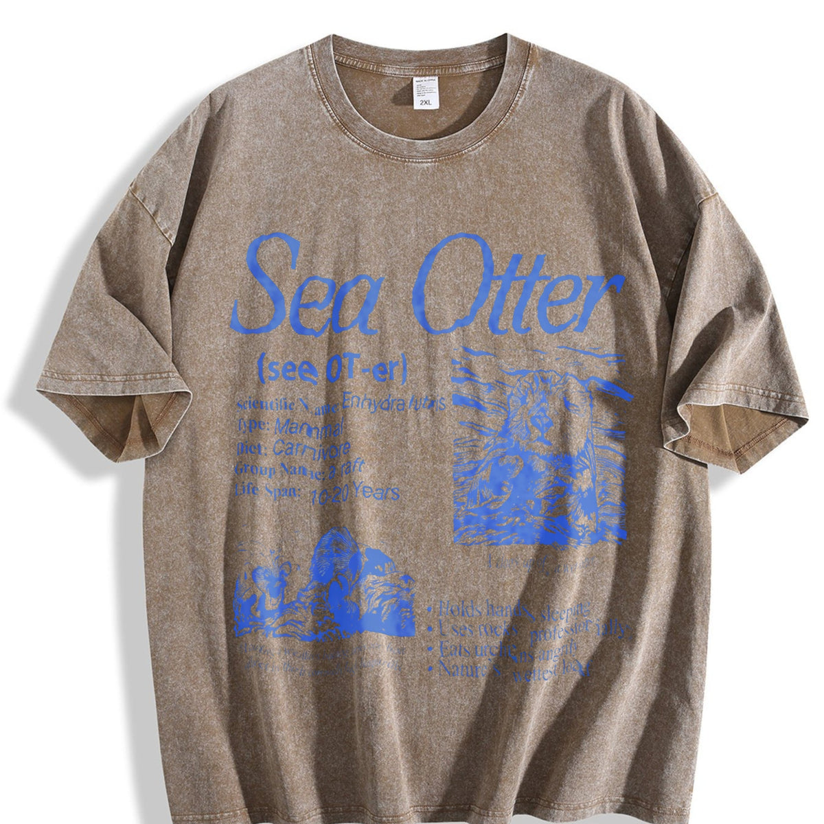 Sea Otter 90s Vintage Washed T-Shirt product image 3