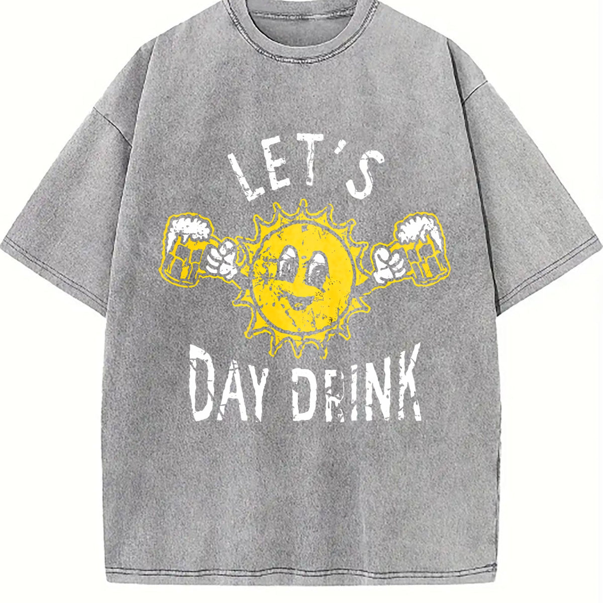 Lets Day Drink Funny Drunken Sunny Booze Drinking Vintage product image 5