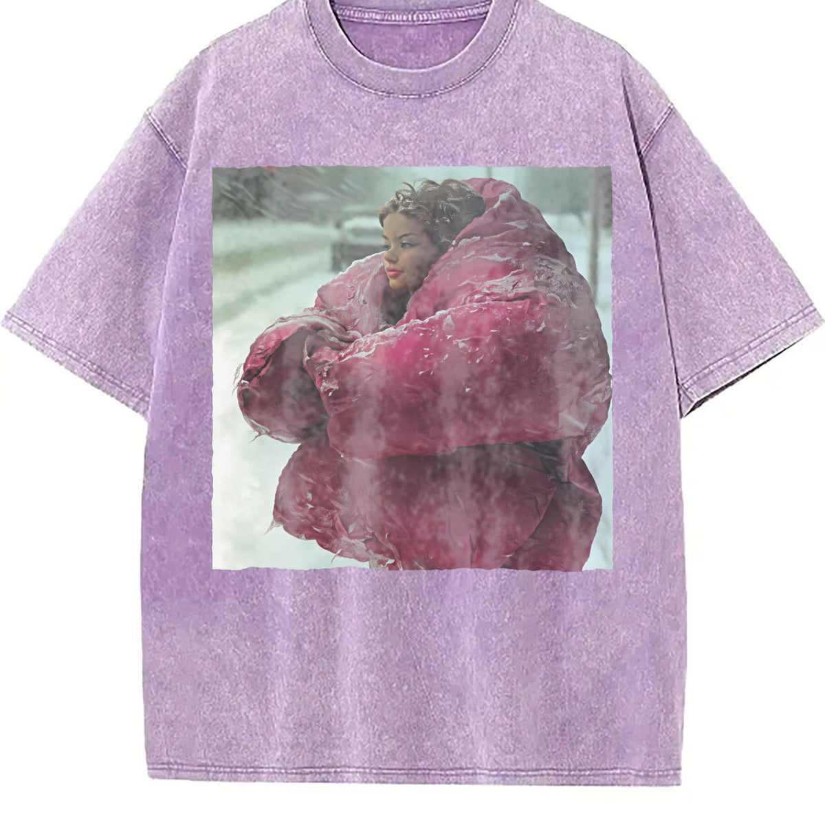Doll Wrapped in a Pink Blanket Vintage Washed T-Shirt