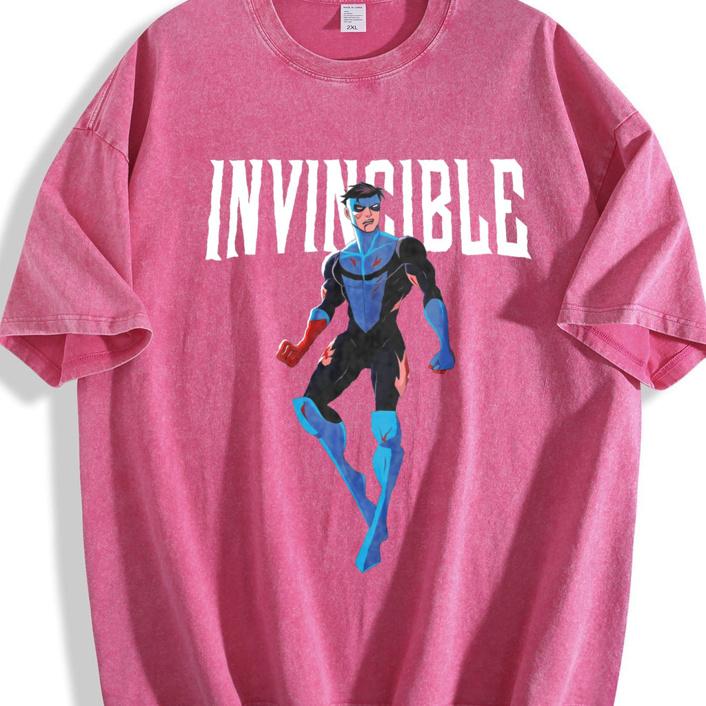 Black Invincible Mark Grayson Vintage Washed T-Shirt product image 7