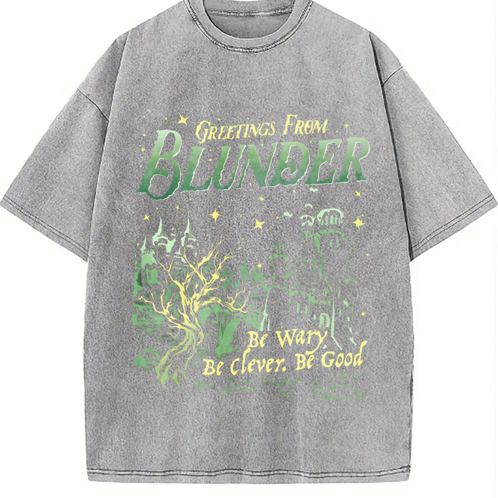 Greetings from Blunder Castle Vintage Washed T-Shirt product image 5