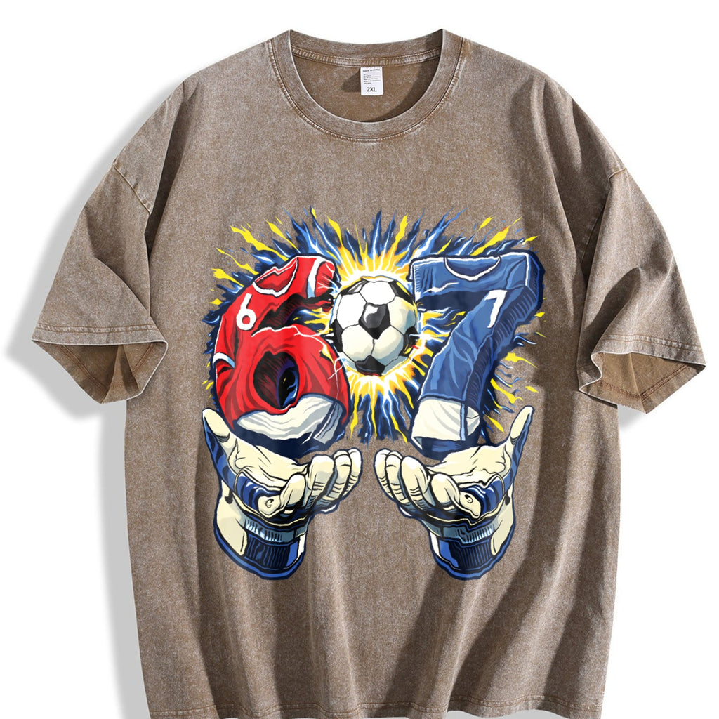 Global Soccer Fan Vintage Washed T-Shirt product image 3