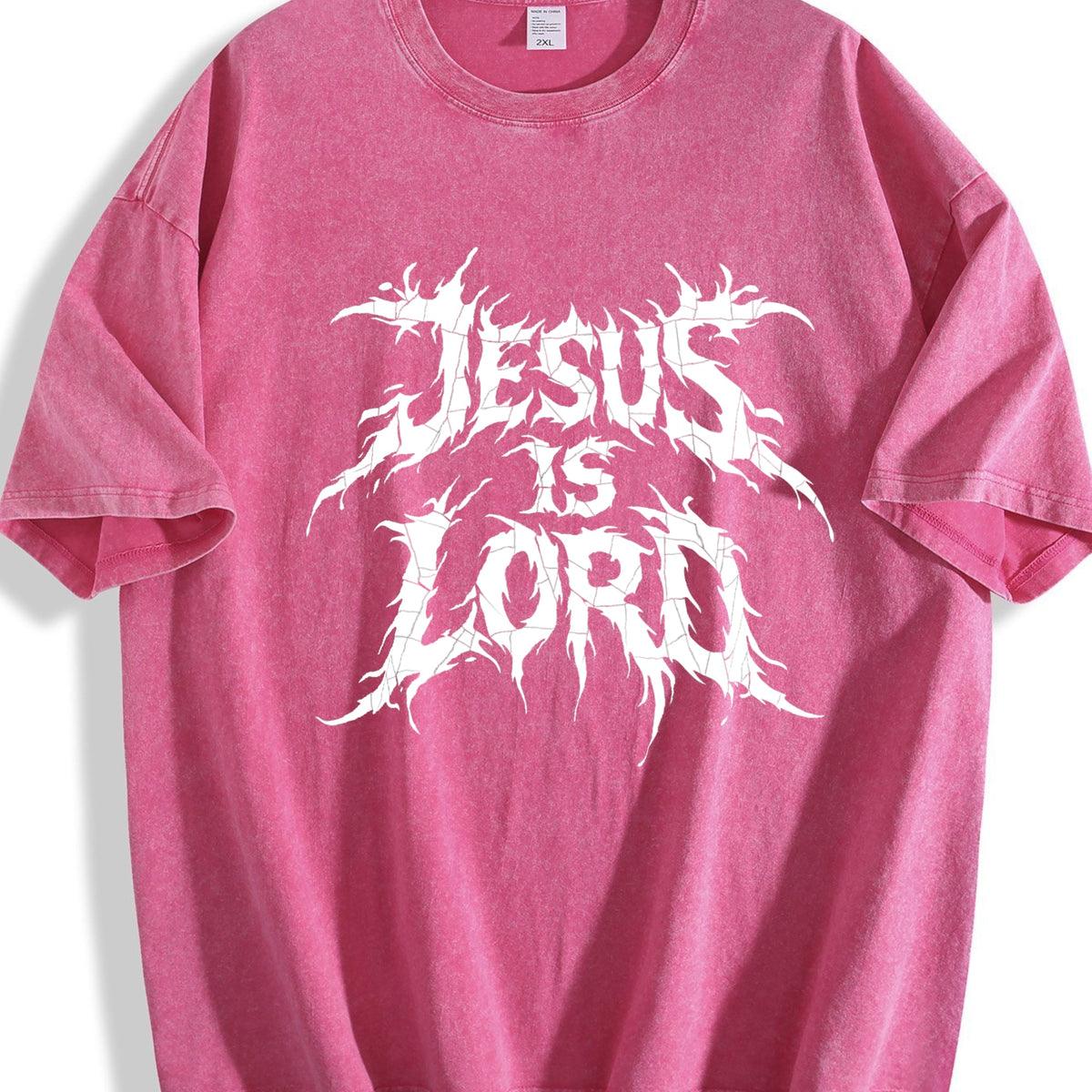 Jesus Is Lord Bold Metal Christian Faith Vintage Washed product image 7