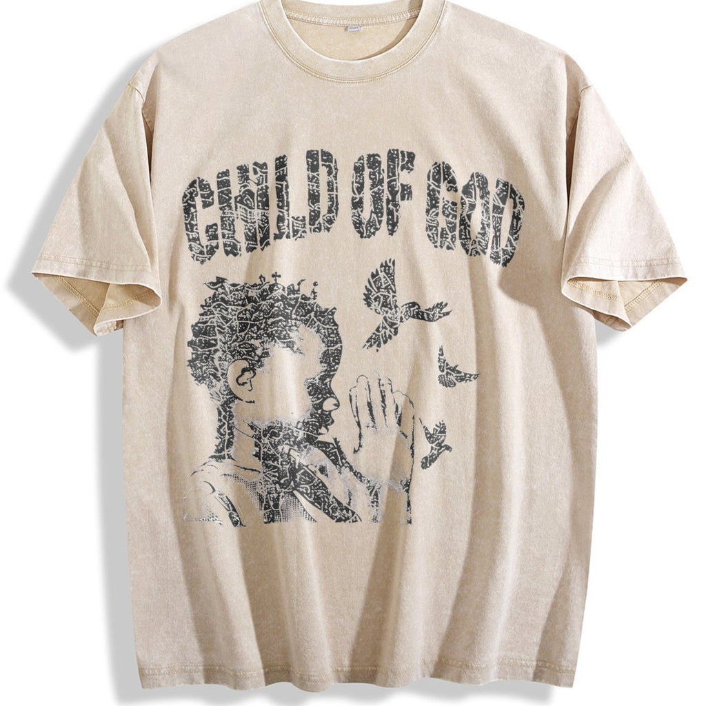 Child Of God Praying Dove Vintage Washed T-Shirt product image 1