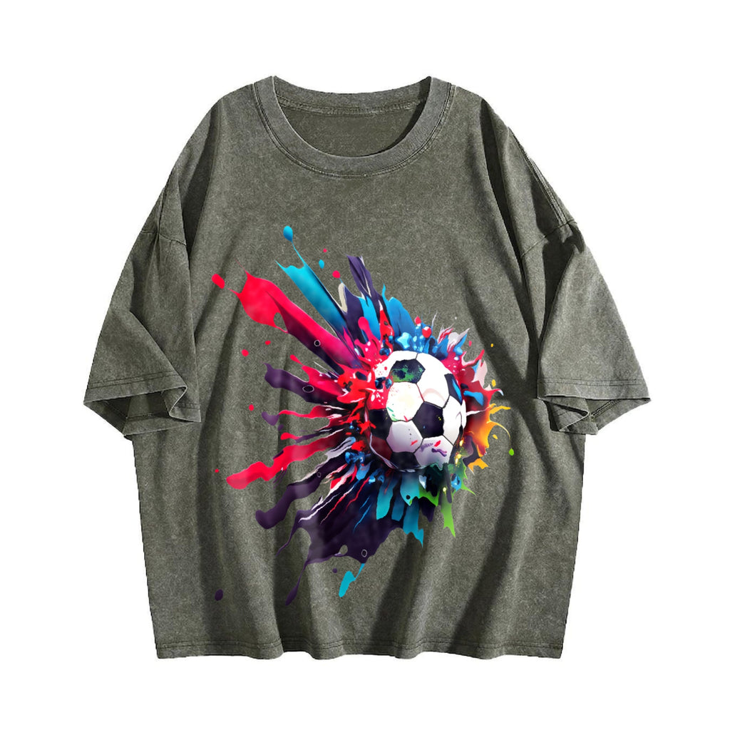 Global Soccer Fan Vintage Washed T-Shirt product image 4