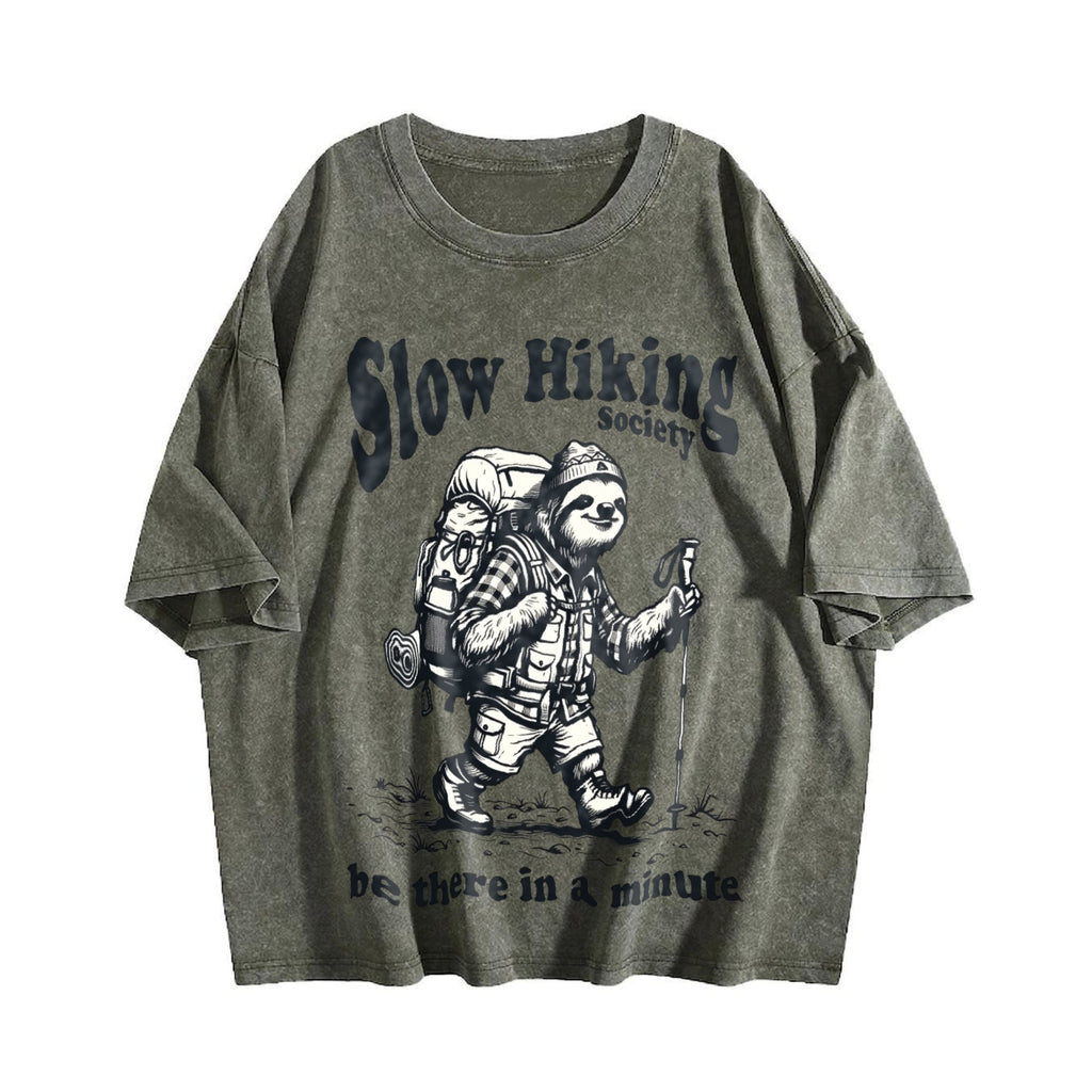 Slow Hiking Society Vintage Washed T-Shirt product image 4