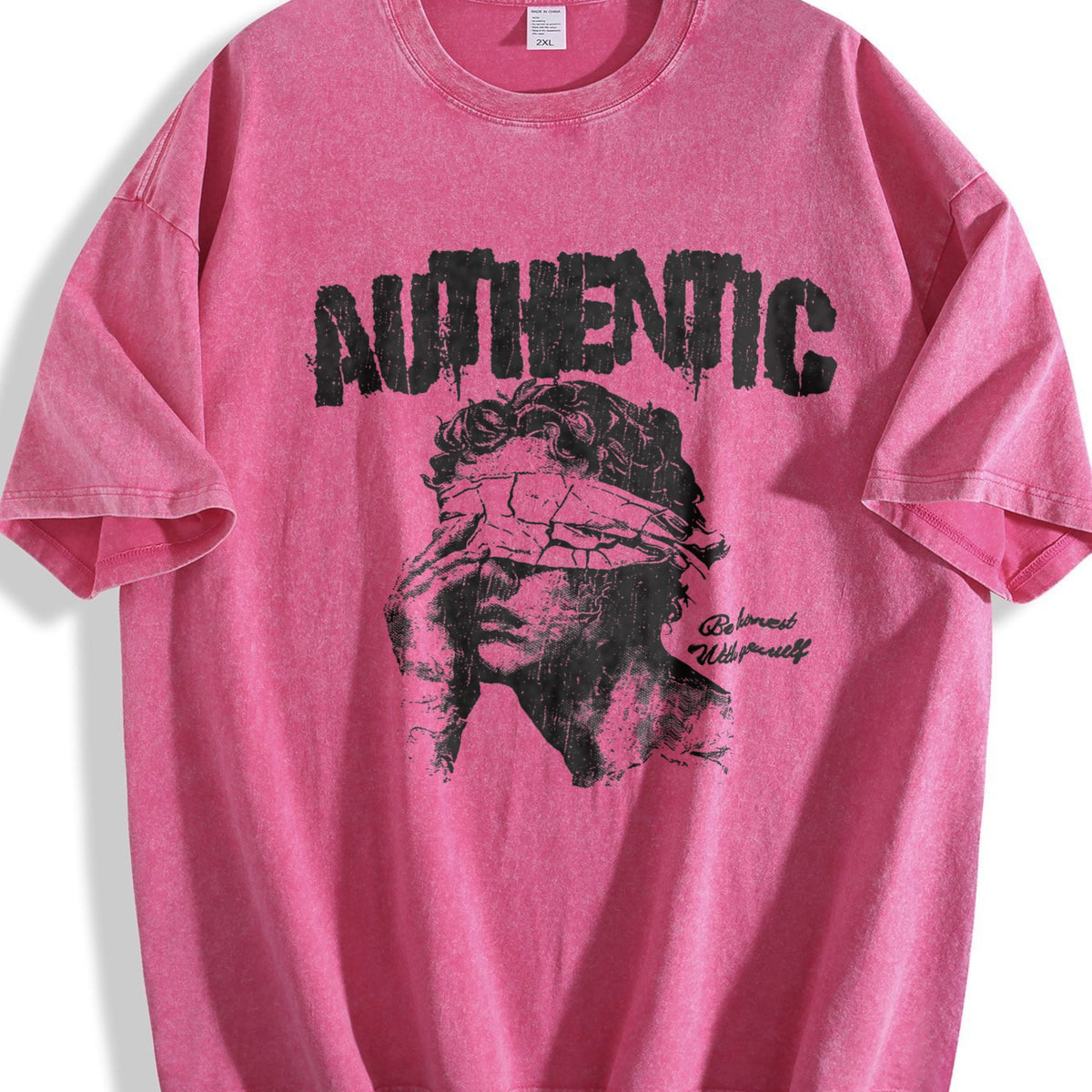 Authentic Blindfolded Statue Vintage Washed T-Shirt product image 7