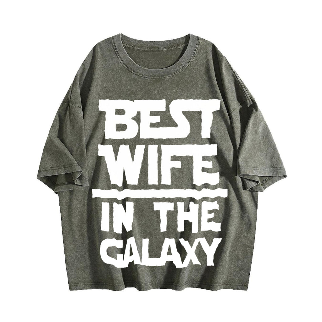 Funny Daughter Wife Slogan Vintage Washed T-Shirt product image 4