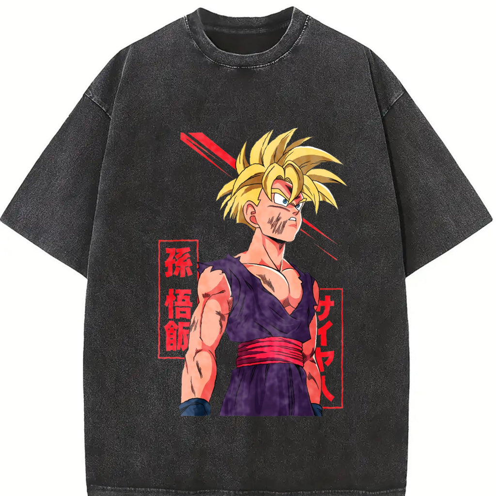Super Saiyan Warrior Gohan Vintage Washed T-Shirt product image 2