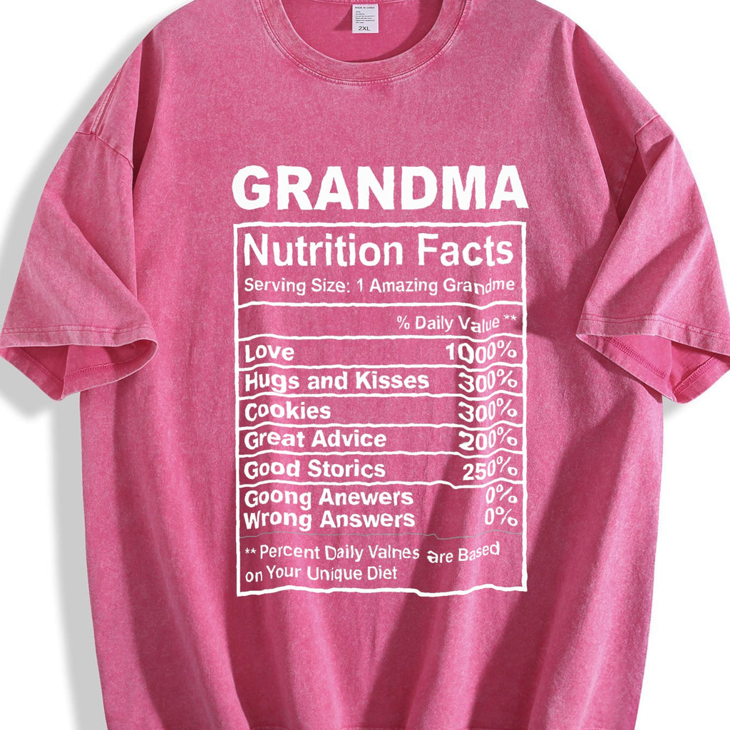 Funny Grandma Nutrition Facts Sarcastic Granny Novelty product image 7
