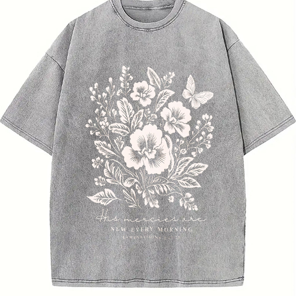 His Mercies Are New Every Morning Vintage Washed T-Shirt product image 5