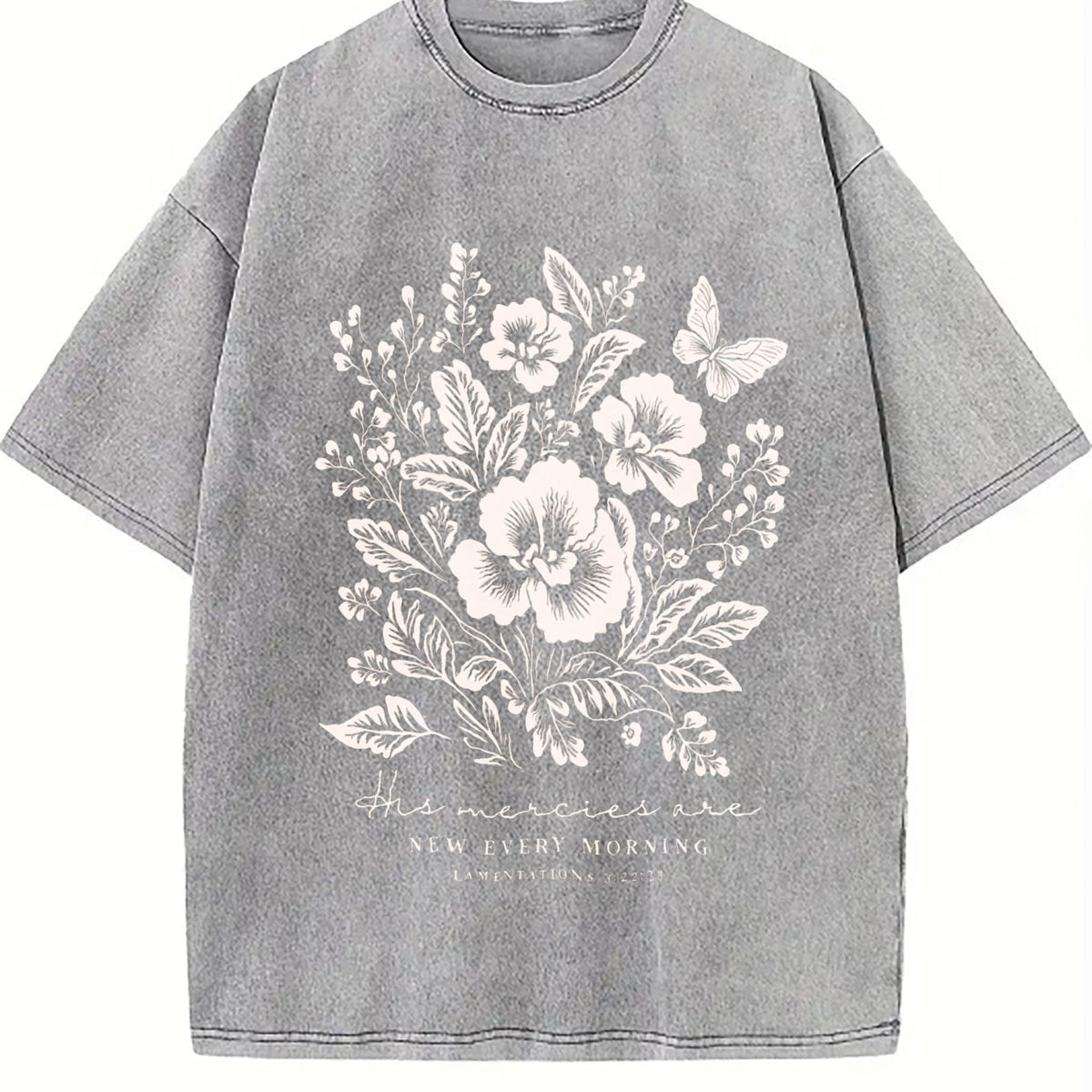His Mercies Are New Every Morning Vintage Washed T-Shirt product image 5
