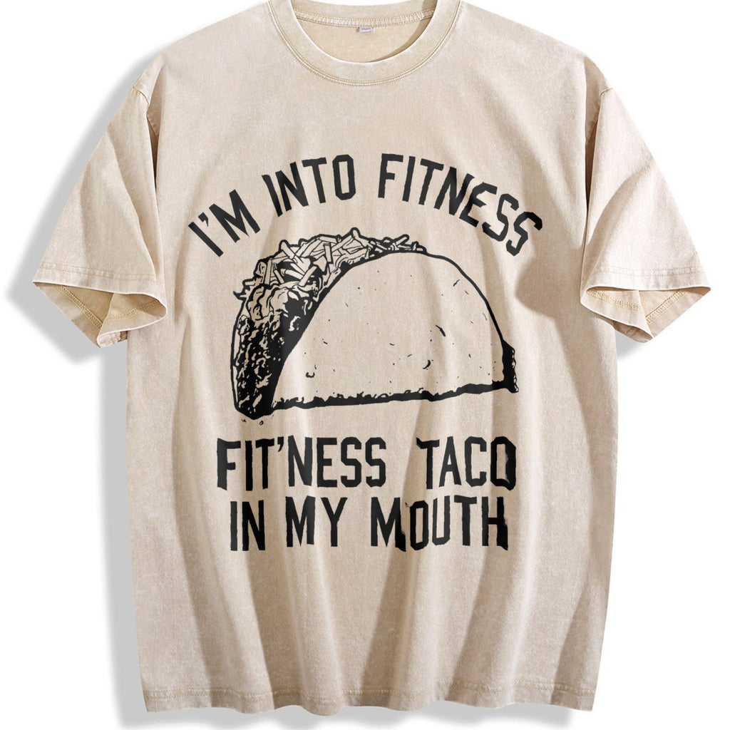 Fitness Taco Funny Humorous Gym Novelty Sarcastic Guys product image 1