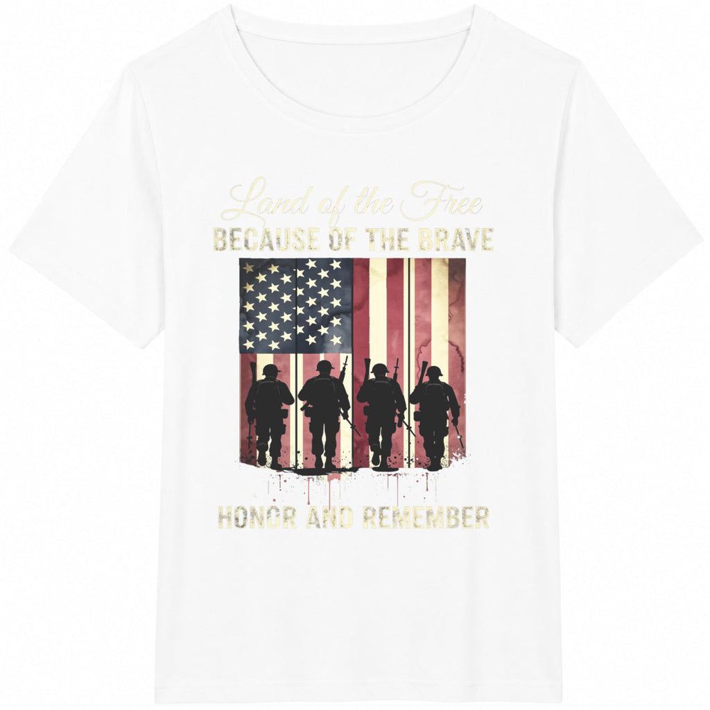 Land Of The Free Because Of Brave Cotton T-Shirt product image 2