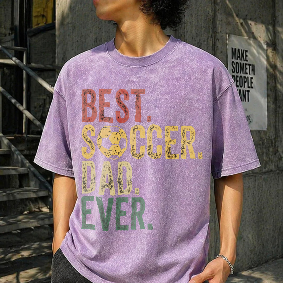 Soccer Dad Vintage Washed T-Shirt product image 6