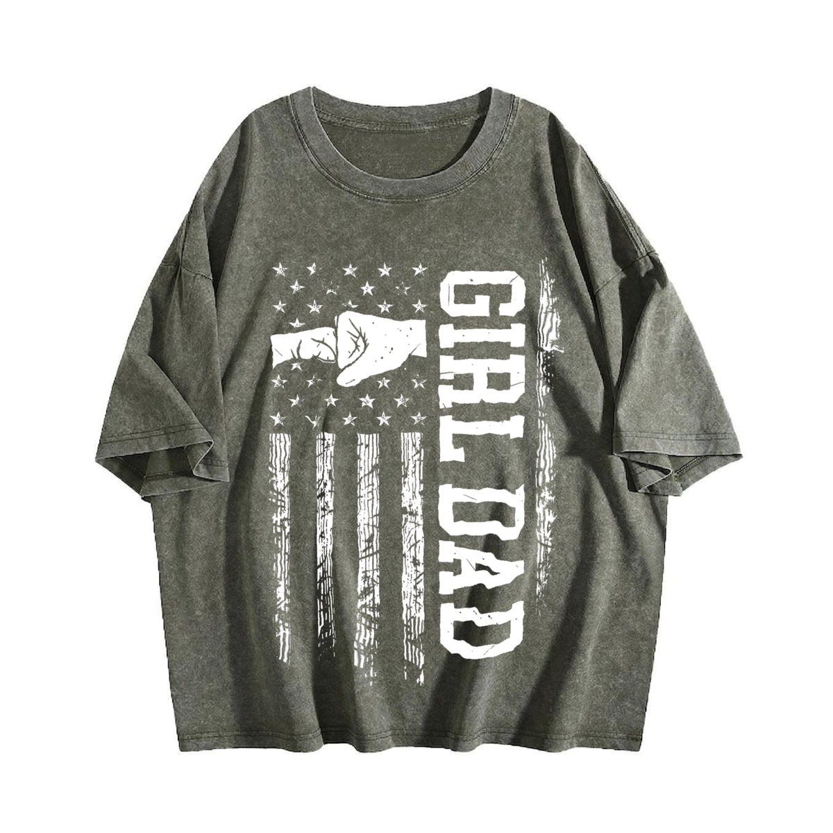 Girl Dad Vintage Washed T-Shirt product image 4