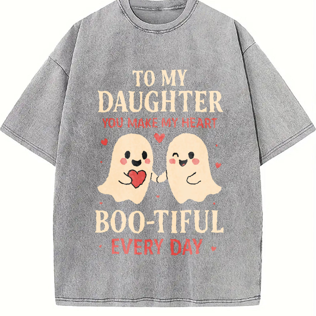 Funny Daughter Wife Slogan Vintage Washed T-Shirt product image 5