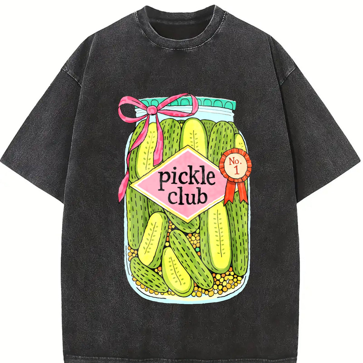 Pickle Club Funny Lover Foodie Vintage Washed T-Shirt product image 2