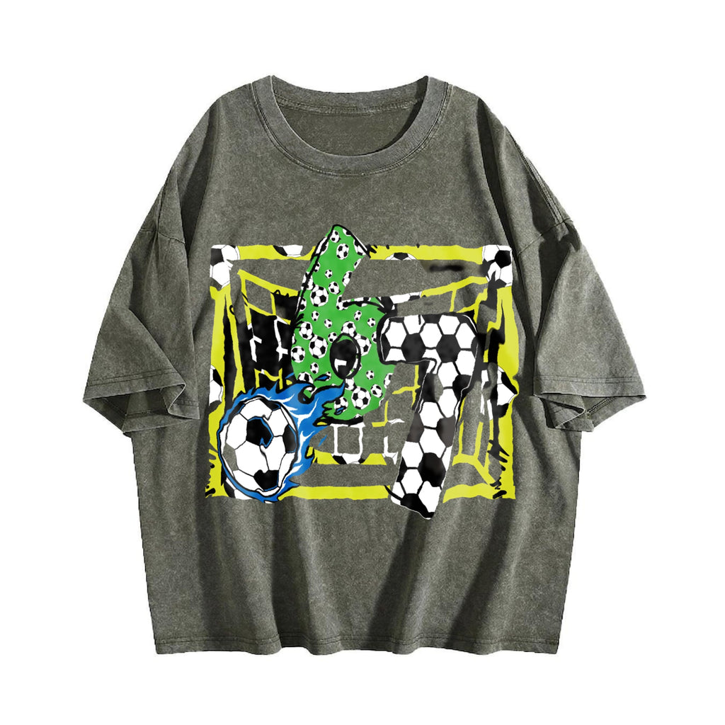 Global Soccer Fan Vintage Washed T-Shirt product image 4