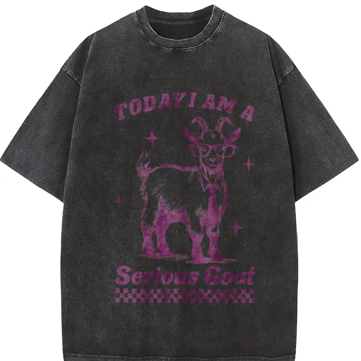 Funny Goat 90s Vintage Washed T-Shirt product image 2