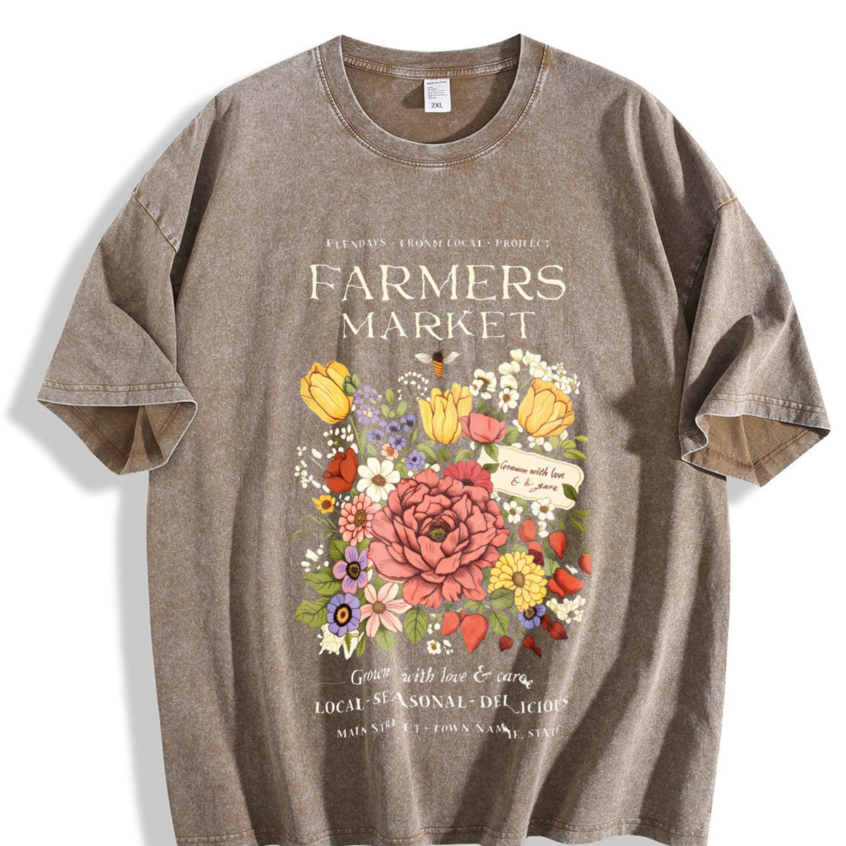 Farmers Market Vintage Washed T-Shirt product image 3
