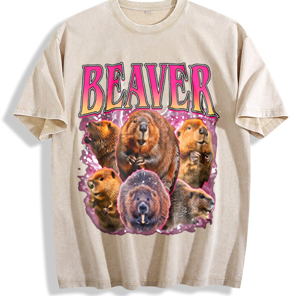 Beaver Vintage Washed T-Shirt product image 1