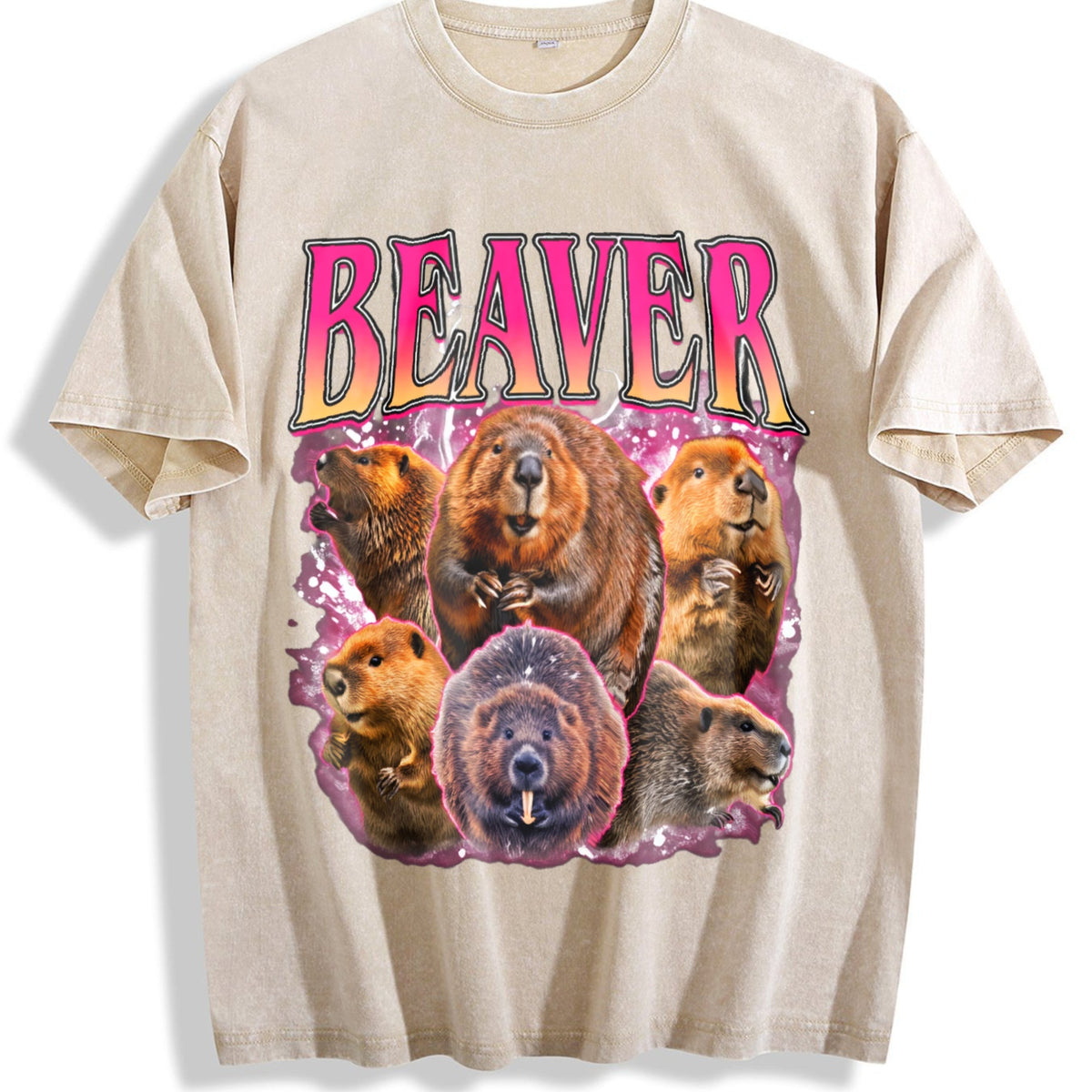 Beaver Vintage Washed T-Shirt product image 1