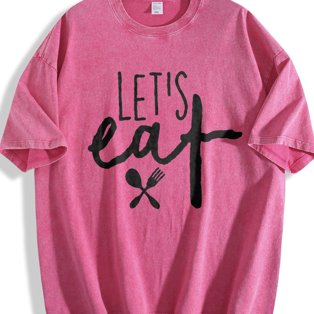 Let's Eat Funny Humor Grandma Vintage Washed T-Shirt product image 7