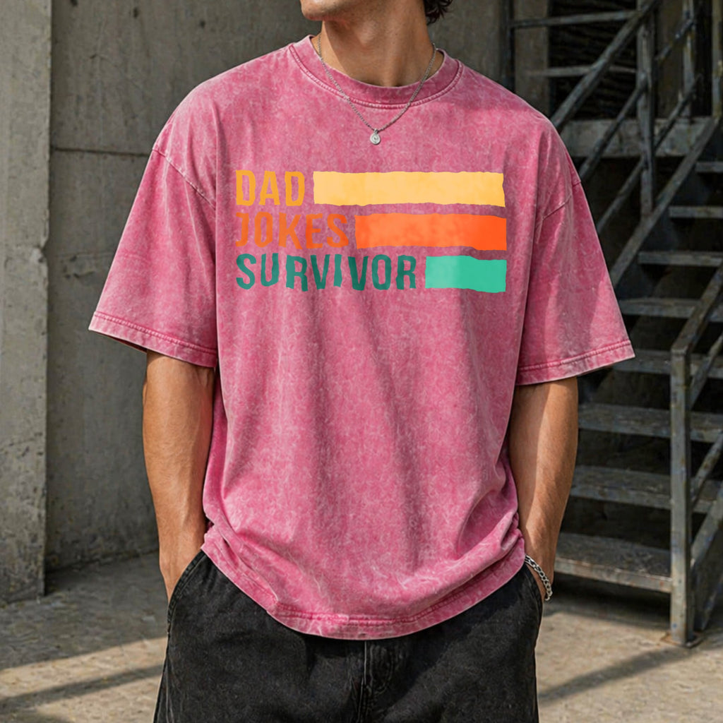 Dad Jokes Champion Vintage Washed T-Shirt product image 7