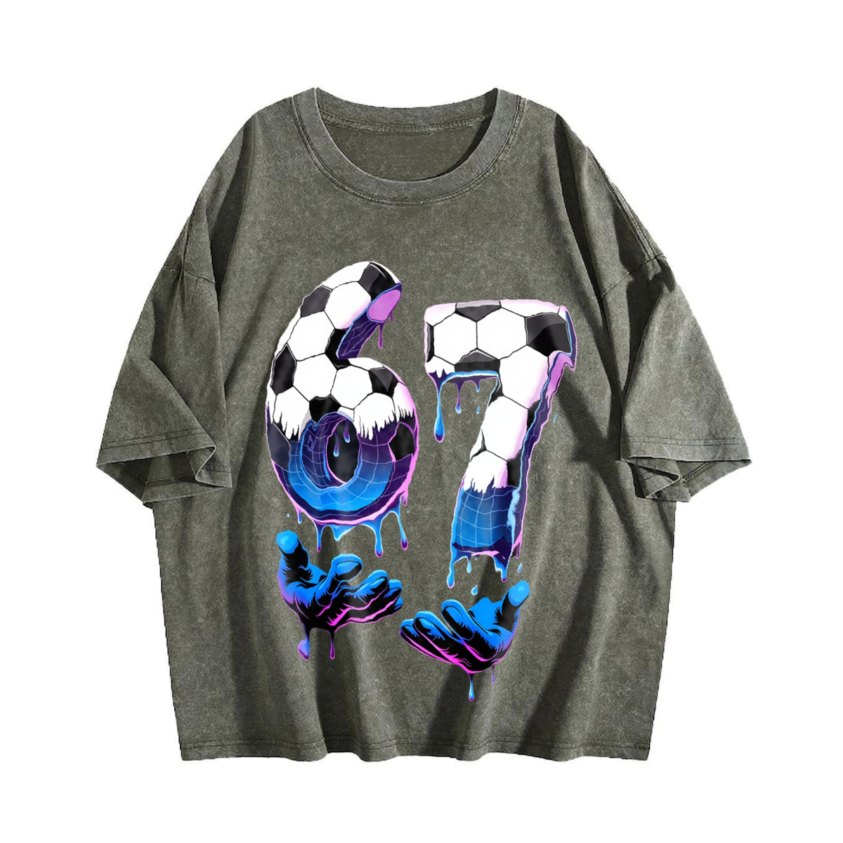 Global Soccer Fan Vintage Washed T-Shirt product image 4