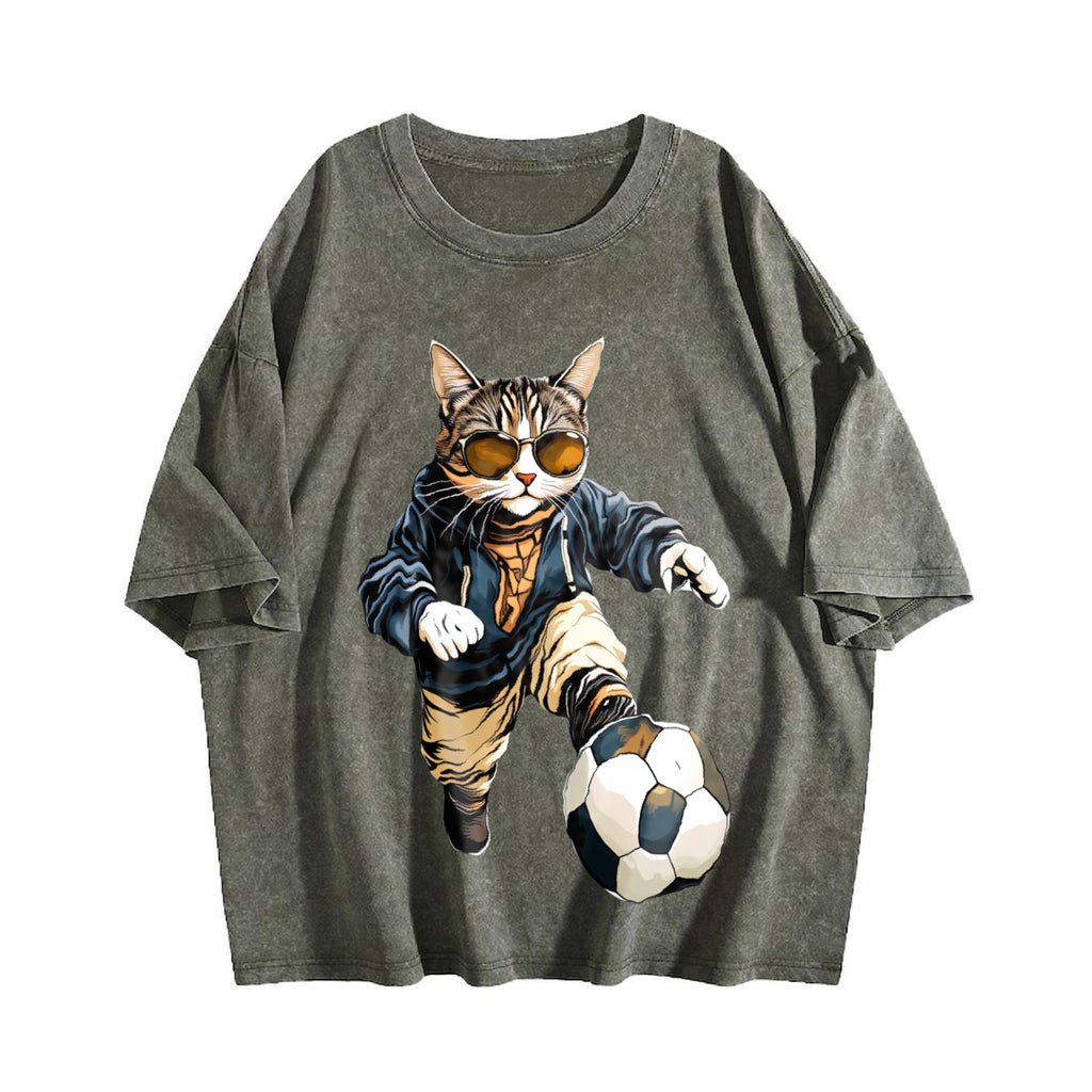 Global Soccer Fan Vintage Washed T-Shirt product image 4