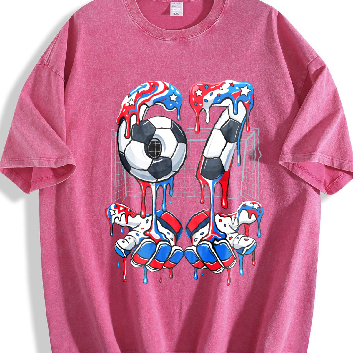 Global Soccer Fan Vintage Washed T-Shirt product image 7