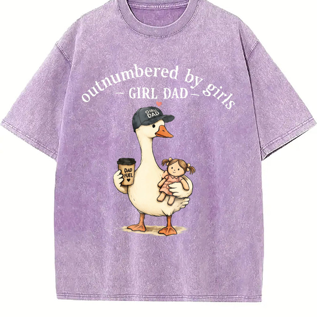 Girl Dad Vintage Washed T-Shirt product image 6
