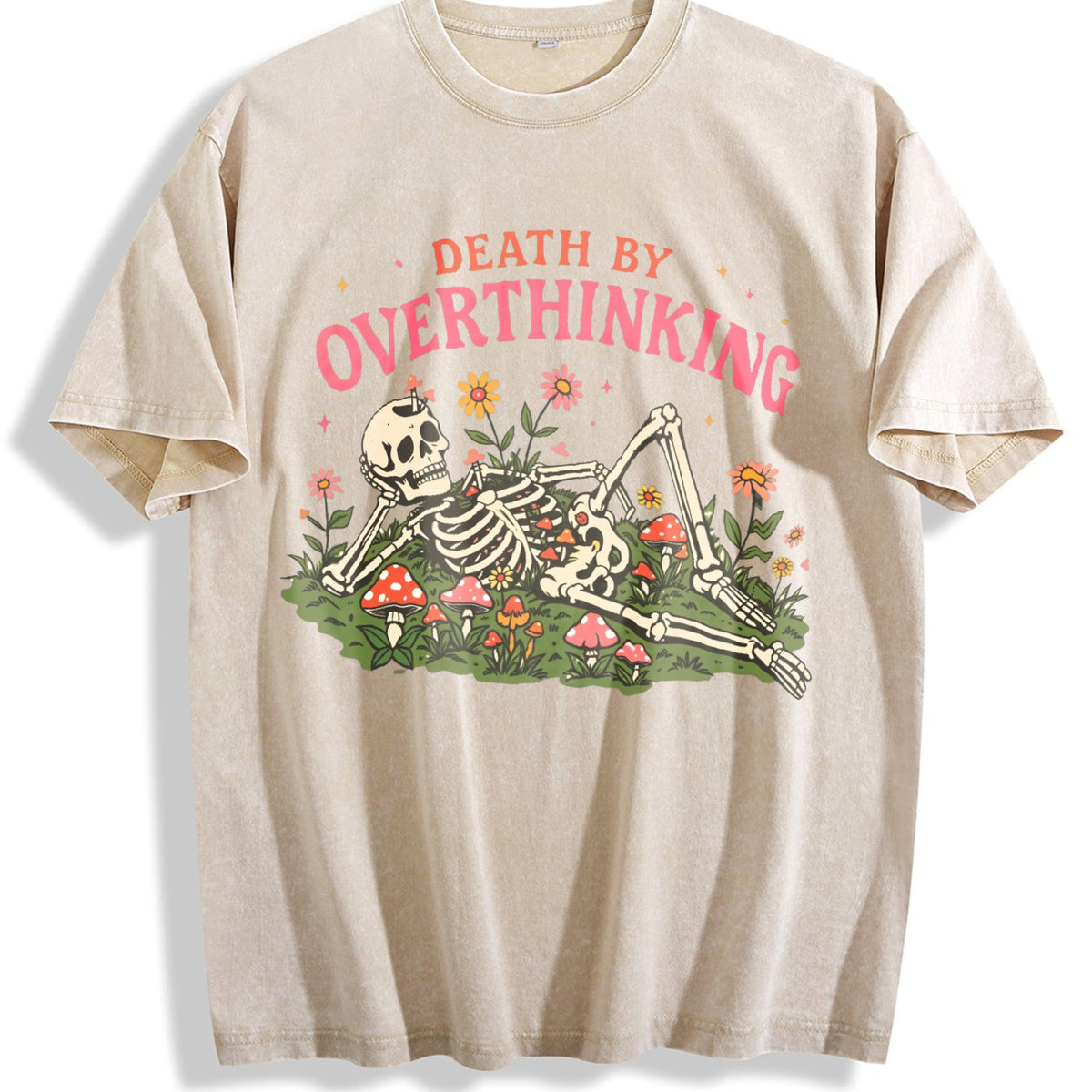 Death By Overthinking Vintage Washed T-Shirt product image 1
