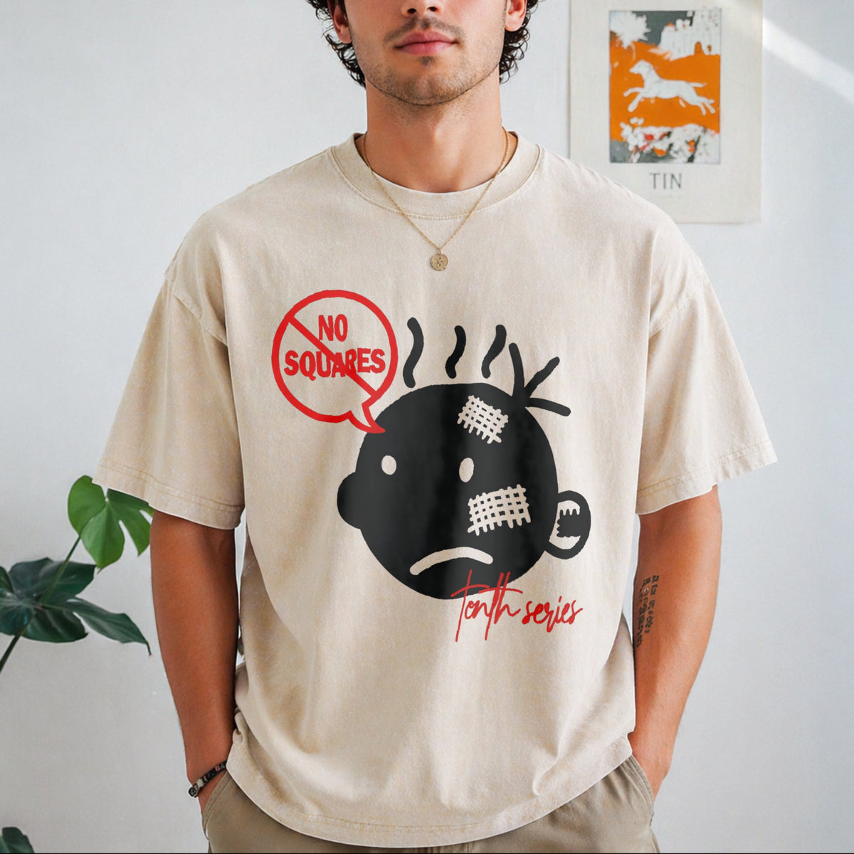 No Squares Vintage Washed T-Shirt product image 8