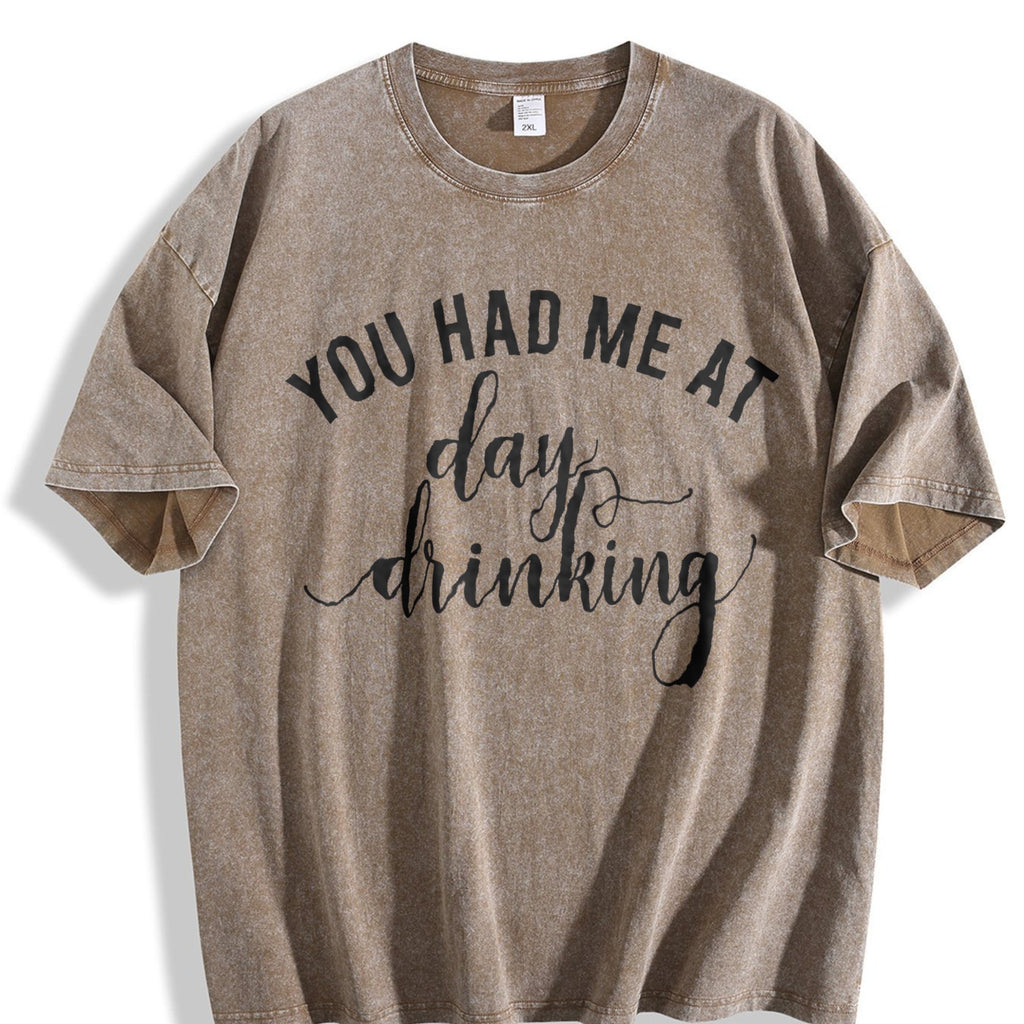 You Had Me At Day Drinking Vintage Washed T-Shirt product image 3